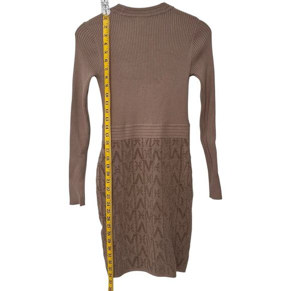 NWTs Marciano by Guess Hermione Chenille Sweater Dress in Beige (4) - Picture 6 of 15